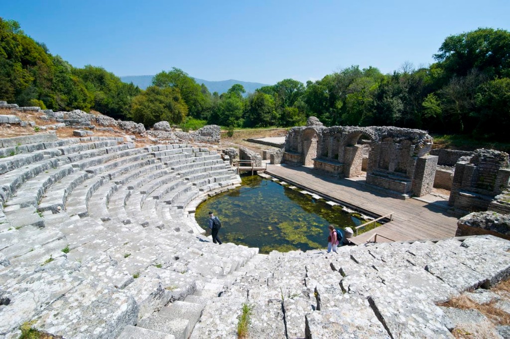 Butrint national park ancient theatre