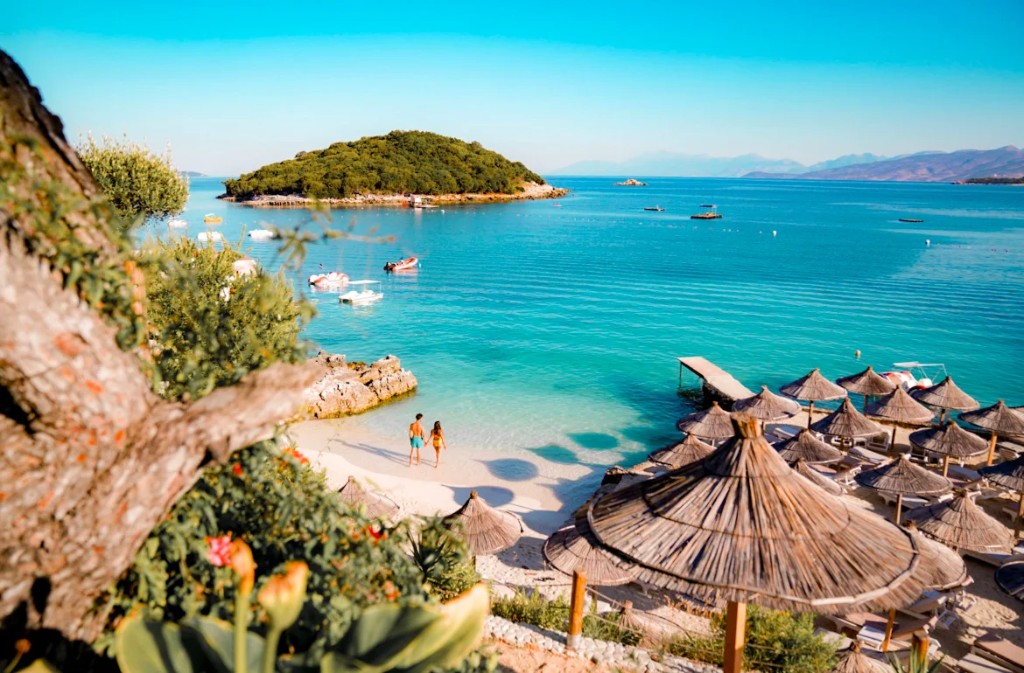 Albanian riviera coastline